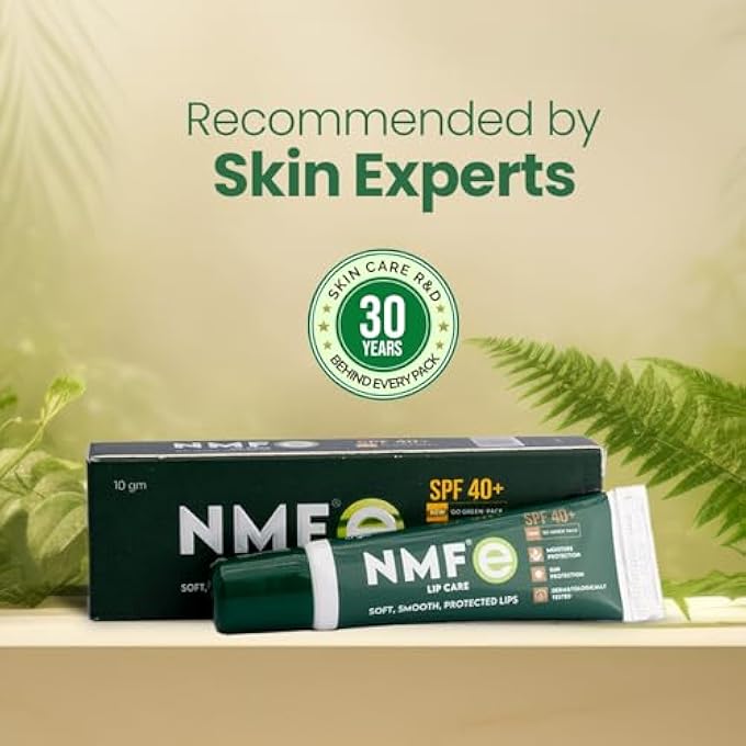 NMFe MOISTURISING LIP CARE 10 GM | LIP BALM | SPF40+ FOR DRY AND CHAPPED LIPS | ALOE VERA & VITAMIN E | PROTECTS LIPS FROM DRYNESS & SUN DAMAGE | DERMATOLOGICALLY TESTED - Image 2